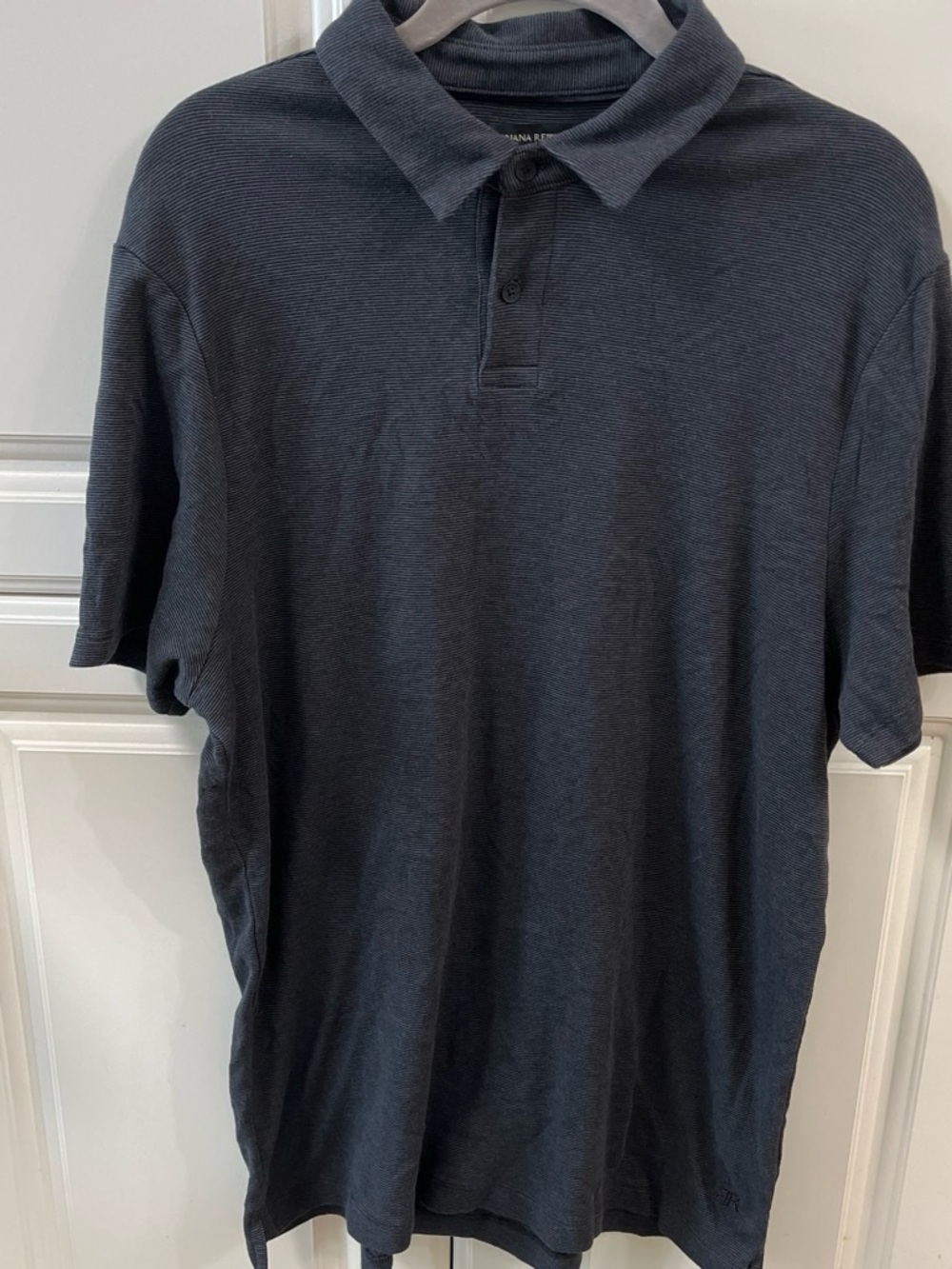 Banana Republic men’s classic polo shirt size XL black / grey